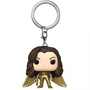 Funko Pop! Llavero: Wonder Woman 1984 - Wonder Woman Hold No Casco, Multicolor