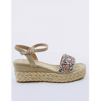 Sandalia Cuña Alma En Pena V23570 Sand 37 Beige