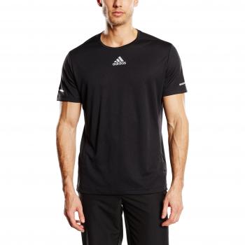 adidas Run Tee M Camiseta para hombre, Negro