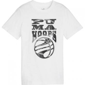 Camiseta de Manga Corta Infantil Puma Basketball Blueprint Blanca 13-14 Años
