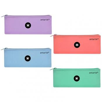 Bolso escolar portatodo antartik de silicona triangular en colores pastel surtidos