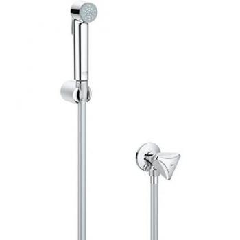 Set de Ducha Grohe Tempesta-F con Spray Activado por Gatillo, 30 cm, Cromado, Incluye Válvula de Cierre y Soporte de Pared