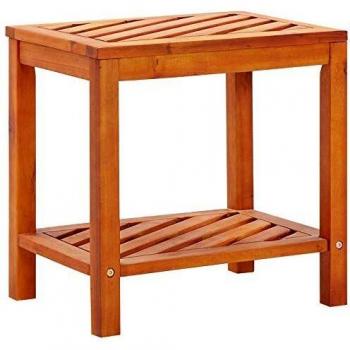vidaXL Side Table Solid Acacia Wood 45x33x45 cm