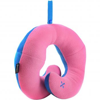 BCOZZY Niños Almohada de Viaje para el Cuello con Soporte para la Barbilla - Apoya la Cabeza, el Cuello y la Barbilla. Un Producto Patentado. Tamaño Niños, Rosa