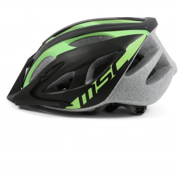 Msc Outmold HM15ECO2GLSM - Casco, color negro / verde, talla S/M