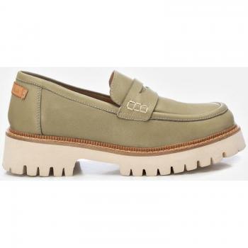 Mocasines de mujer Carmela 161309 verde caqui