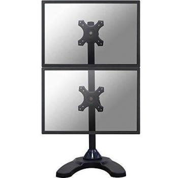 NewStar FPMA-D700DDV - Soporte de escritorio para 2 monitores LCD, color negro, compatible con pantallas de 10 a 27