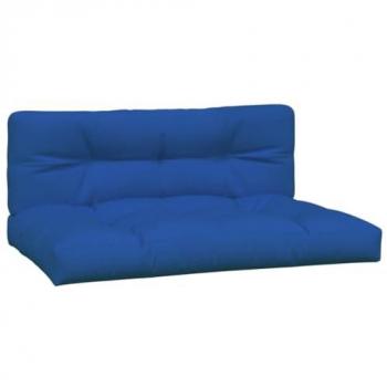 Cojines para palets 2 unidades tela azul royal
