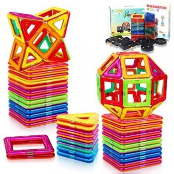 Bloques de Construcción Niños - Construcciones Magneticas Juguetes Niños 3 4 5 6 Años Niños Niñas, Educativos / de Aprendizaje Imanes Juguetes para Niños Regalos de Cumpleaños de Navidad