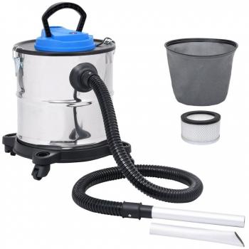 Aspiradora de cenizas filtro HEPA 1200 W 20 L acero inoxidable