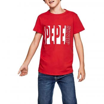 Pepe Jeans Camiseta Sacha Rojo Niã±o 14 Rojo