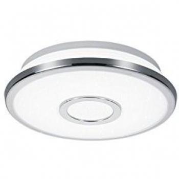 Plafón LED OSAKA 21 cm Cromo con Efecto Cielo Estrellado y Dimmable