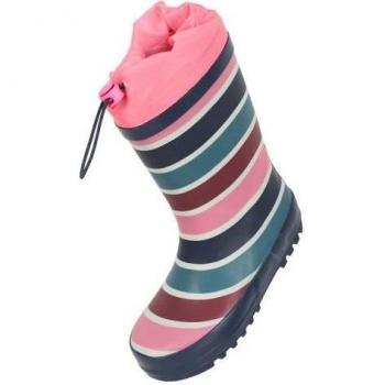 Mountain Warehouse Children's Rainbow Striped Wellington Boots (Pink) - Size UK 6