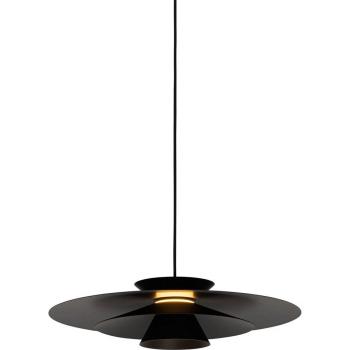 Lámpara colgante de diseño negra con LED regulable en 3 niveles - Pauline
