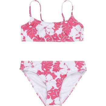 Bikini bralette de niños Roxy Totally Iconic rosa blanco 10