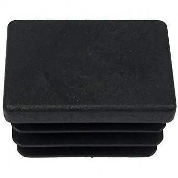 MAURER 5330752 Contera Rectangular Negra 25x35mm. Blister 4 Piezas