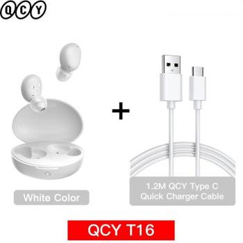 Auriculares Inalámbricos QCY T16 TWS Bluetooth 5.2 con aptX, Cancelación de Ruido CVC8.0, 4 Micrófonos y Carga Rápida