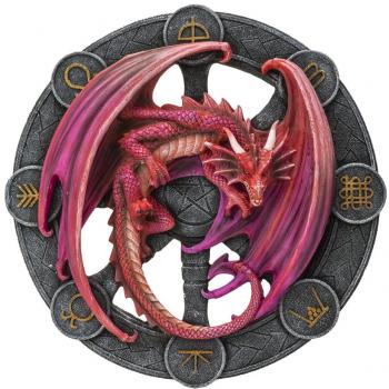 Anne Stokes Lammas Dragon - Mural Decorativo (32 cm)