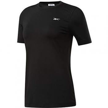 Reebok Wor Sw tee Camiseta, Mujer, Negro, L