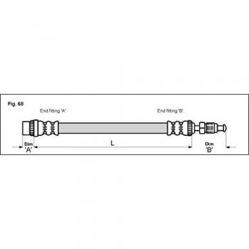 Metzger 4114712 Tubo flexible de frenos