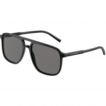 Dolce & Gabbana DG4423F Asian Fit Polarized Men's Sunglasses Black 58mm