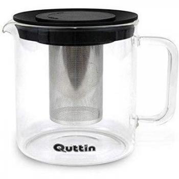 Quttin 105026 Jarra con Filtro para Infusiones, Glass, Multicolor, 1000 ml
