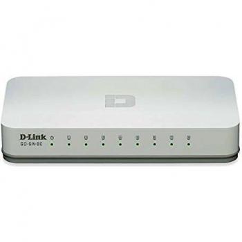 D-Link GO-SW-8E - Switch de red con 8 puertos 10/100 Mps, blanco