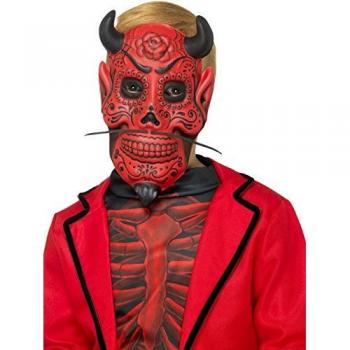 Smiffy 's 48134 día de los muertos máscara de diablo para niños