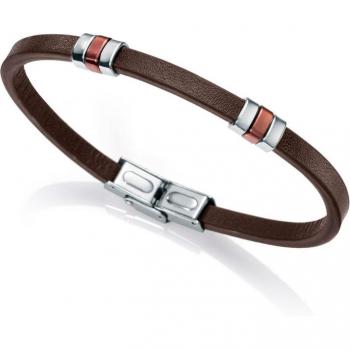 Pulsera Viceroy Heat de Piel Marrón y Acero