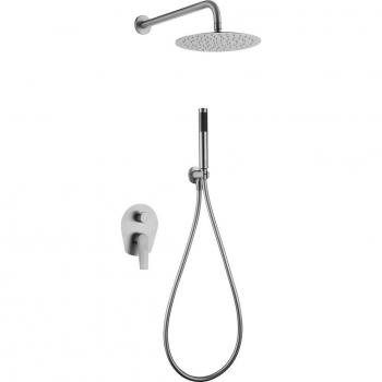 Conjunto de ducha monomando empotrado Delos (Acero S316)