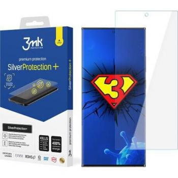 Protector de Pantalla Autoregenerante 3MK SilverProtection+ para Samsung Galaxy S22 Ultra Antimicrobiano Transparente