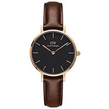 Reloj de mujer Daniel Wellington Classic Petite 28mm Bristol Negro con Rosado