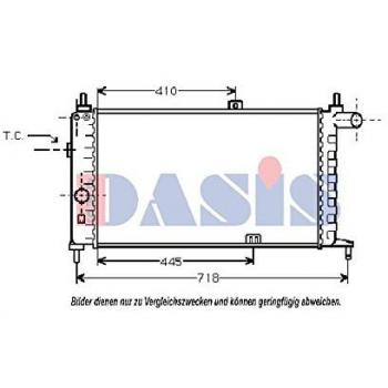 AKS Dasis 150630N Radiador, refrigeración del motor