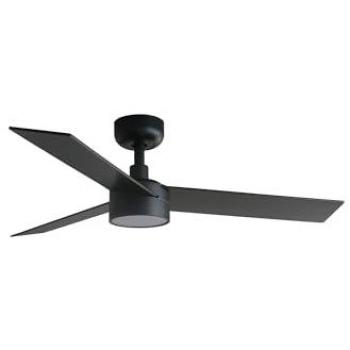 Ventilador de Techo Faro Rudder S LED Negro/Nogal 106cm Motor DC 6 Velocidades