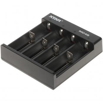 Cargador Rápido XTAR MC4S para Baterías 18650 Li-ion/NiMH, USB Tipo-C, 4 Ranuras