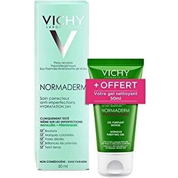 Vichy Normaderm Corrector antimanchas cuidado 24 h hidratación 50 ml + Gel de limpieza gratis 50 ml