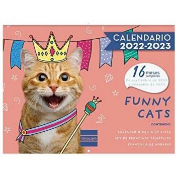 Finocam - Calendario de Pared 2022 2023 Imágenes 16 meses Mes Vista Septiembre 2022 - Diciembre 2023