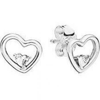 Pandora Mujer plata Pendientes de botón 297813CZ