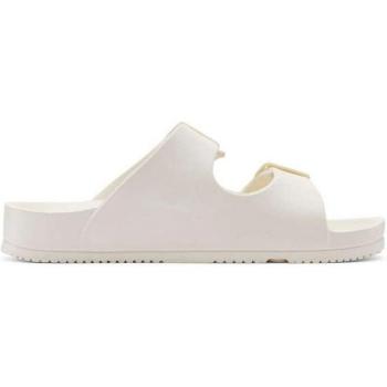 Sandalias planas de mujer Duuo Bio Eva en color natural con doble hebilla y suela ecológica