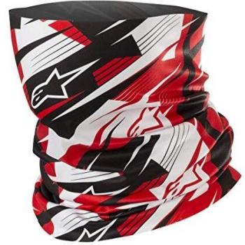 Alpinestars Blurred Neck Tube - Black White Red - One Size
