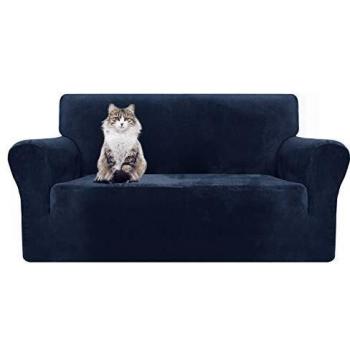 MAXIJIN Grueso del sofá del Terciopelo Cubiertas Cubiertas 2 plazas Estiramiento del resbalón no Loveseat para Sala de Estar Perros Pet Love Asiento Sofá Fundas
