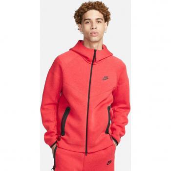 Nike Tech Fleece Full Zip Windrunner Hoodie for Men - Red Size M