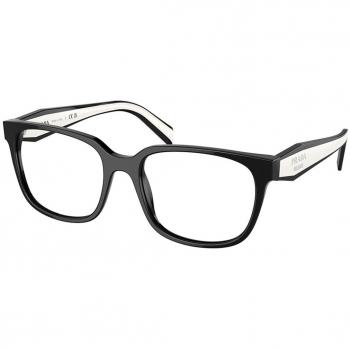 Prada PR 17ZVF Asian Fit 1AB1O1 Women’s Eyeglasses Black Size 55 (Frame Only) - Blue Light Block Available