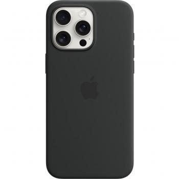 Apple Funda de Silicona con MagSafe para iPhone 15 Pro Max - Negro (MT1M3ZM/A)