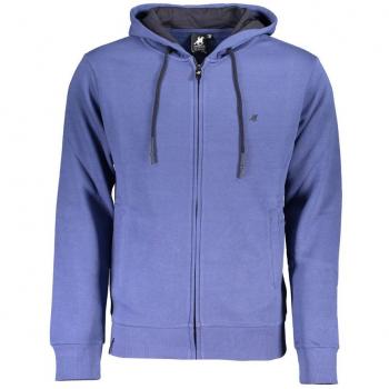 U.S. Polo Assn. Men's Chic Blue Hooded Sweatshirt with Embroidered Logo - XXL