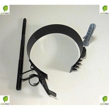 Collar contera para tubo escape humo Diámetro 80 estufa a pellet reggitubo
