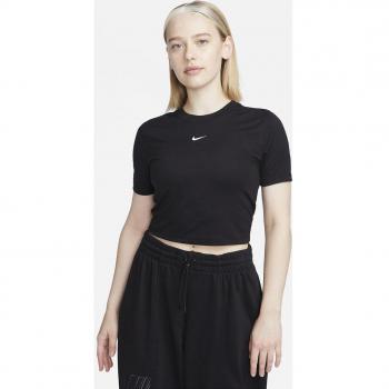 Nike Women's Essential Slim Fit Crop T-Shirt - Black - Size S