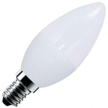 Bombilla LED Vela E14 frost 6W, Blanco frío