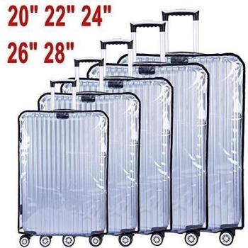 CSTOM Transparente PVC Funda Protectora de Maleta Accesorios para Equipaje 20