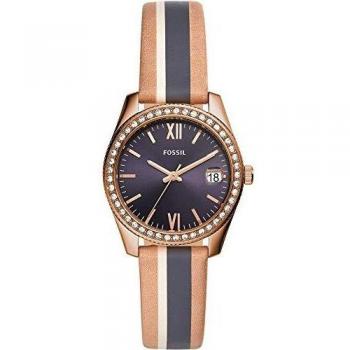 Fossil Womens Analogue Quartz Watch with Leather Strap ES4594